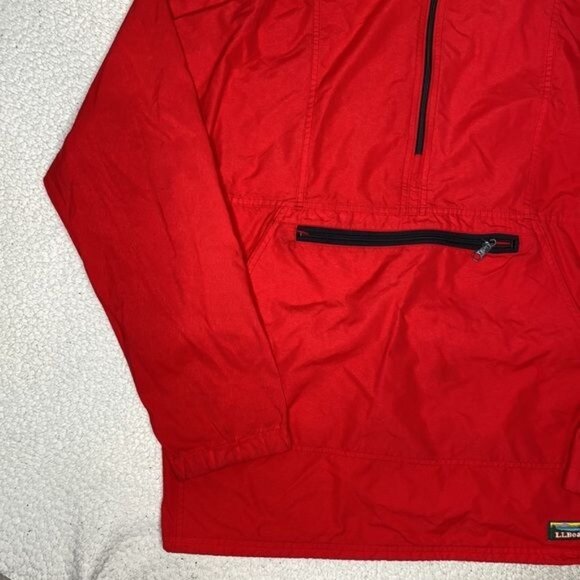 Vintage L.L. Bean Red Anorak Jacket: Size Large - Picture 5 of 11